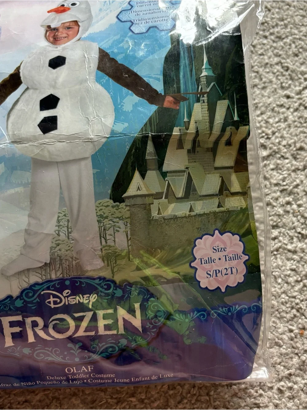 Disney Olaf Snowman Costume Small 2T Frozen Halloween world land cruise